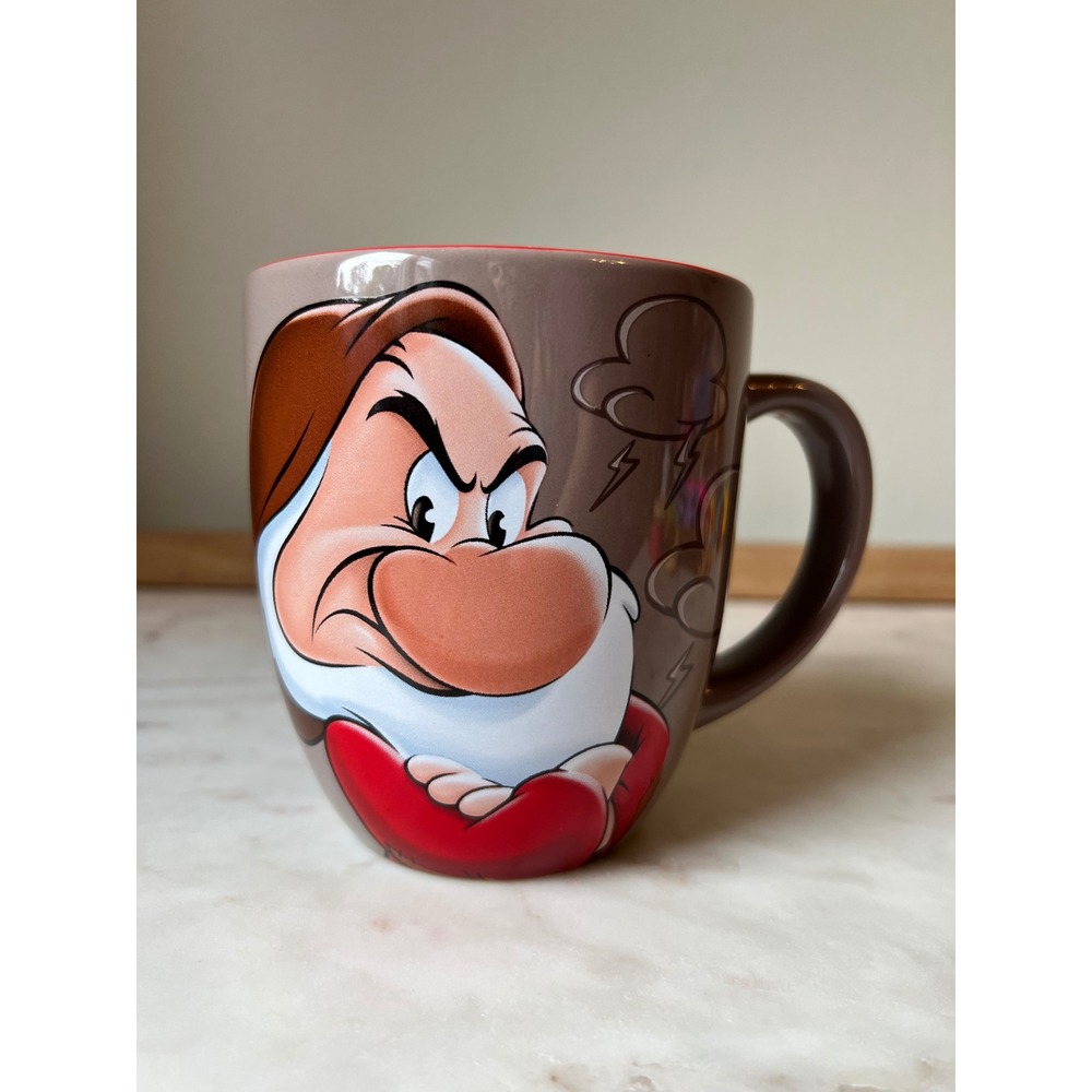 Authentic Walt Disney World Park Grumpy Dwarf Coffee Mug Storm Cloud & Lightning